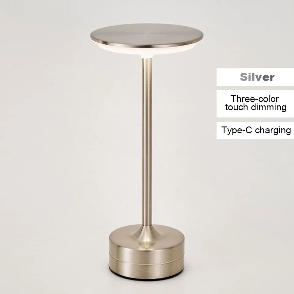 Aurelia Luxe Metal Touch Table Lamp – Rechargeable Dimmable LED Table Light for Modern Home Decor - Image 7