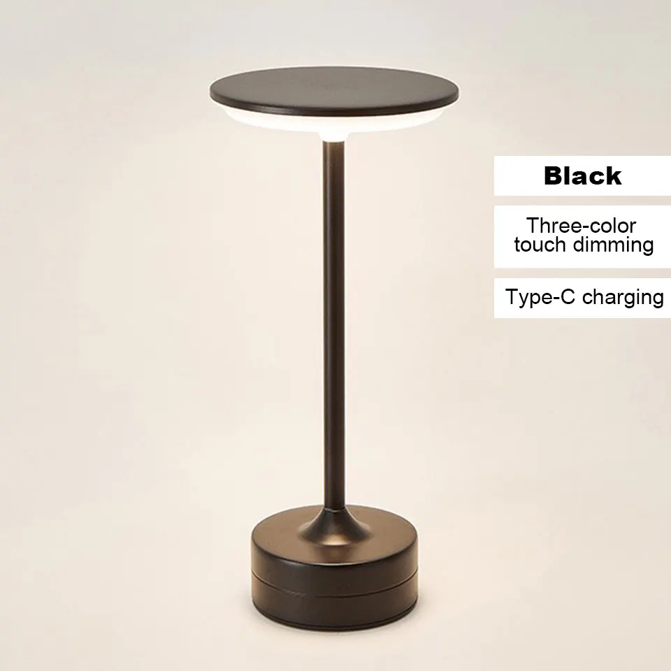 Aurelia Luxe Metal Touch Table Lamp – Rechargeable Dimmable LED Table Light for Modern Home Decor - Image 6